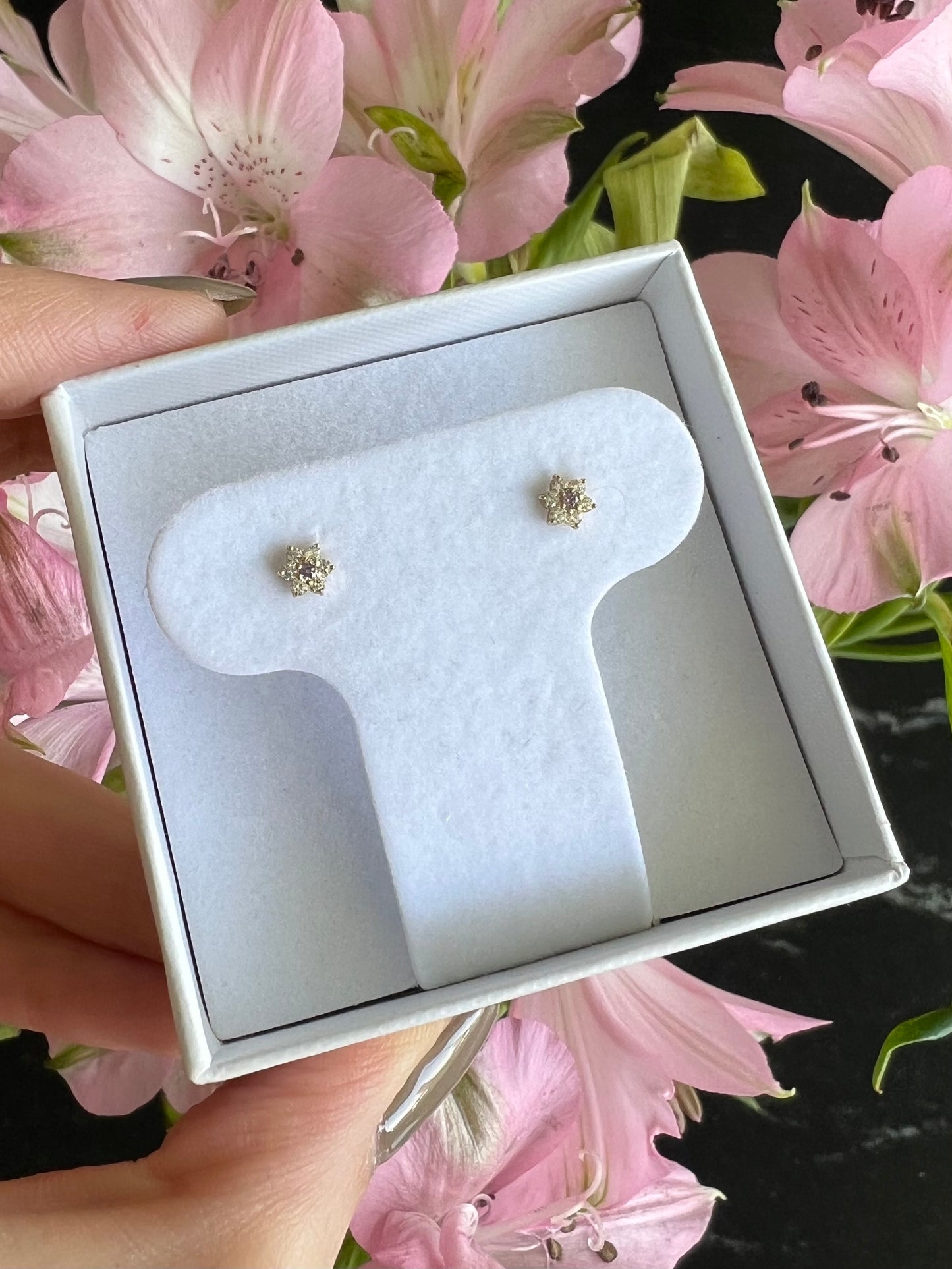 Aretes flor mini