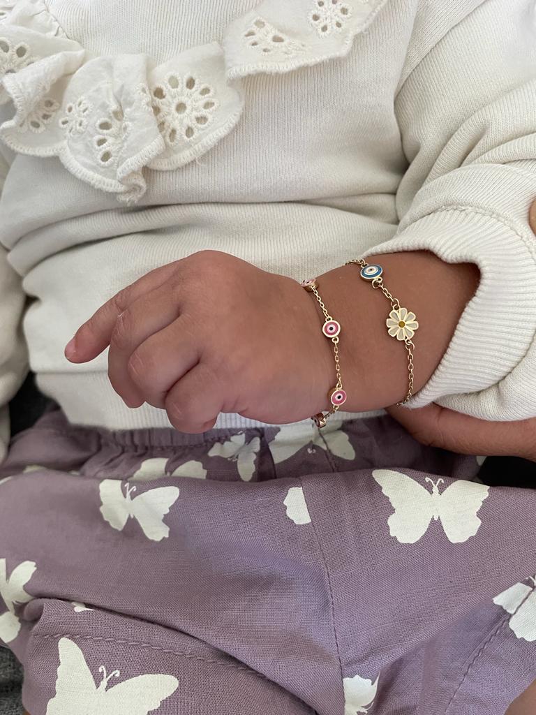 Pulsera ojitos varios bebé/niño